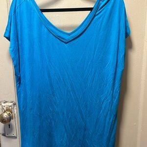 Blue Relaxed Short Sleeve T-Shirt